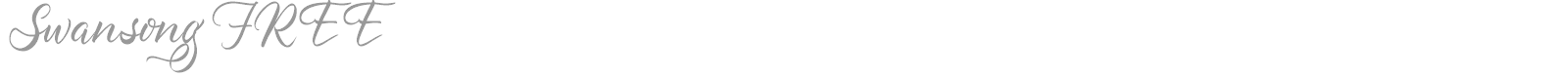 Swansong font preview